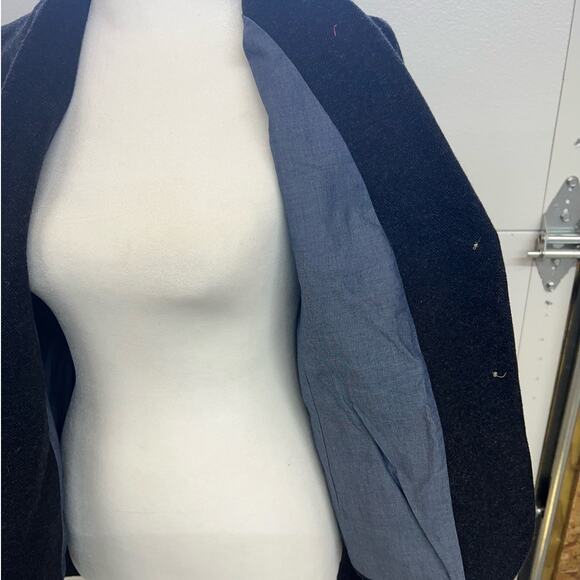 GAP Academy Blazer Wool Blend Black Stone Charcoal Gray 2-Button NWT - Picture 3 of 10